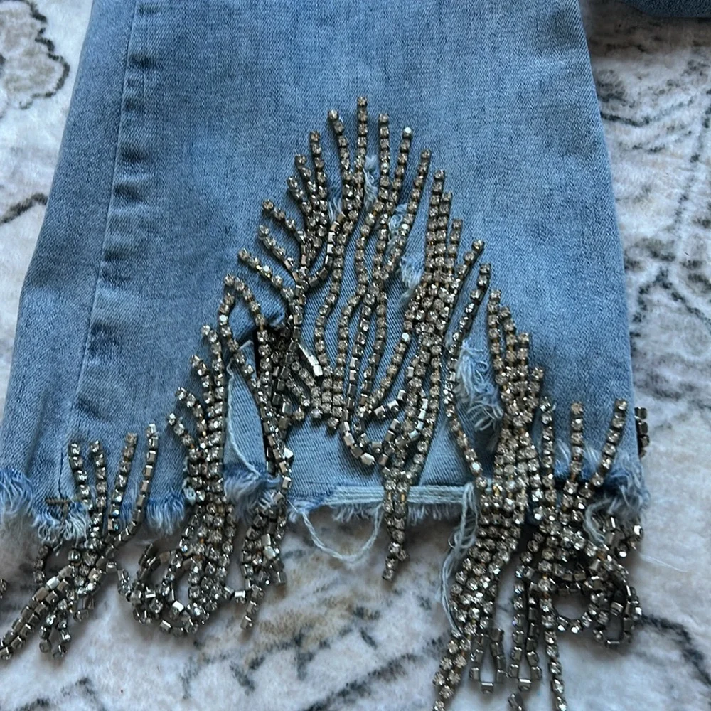 Blue B Collection bedazzled jeans - Picture 2 of 4